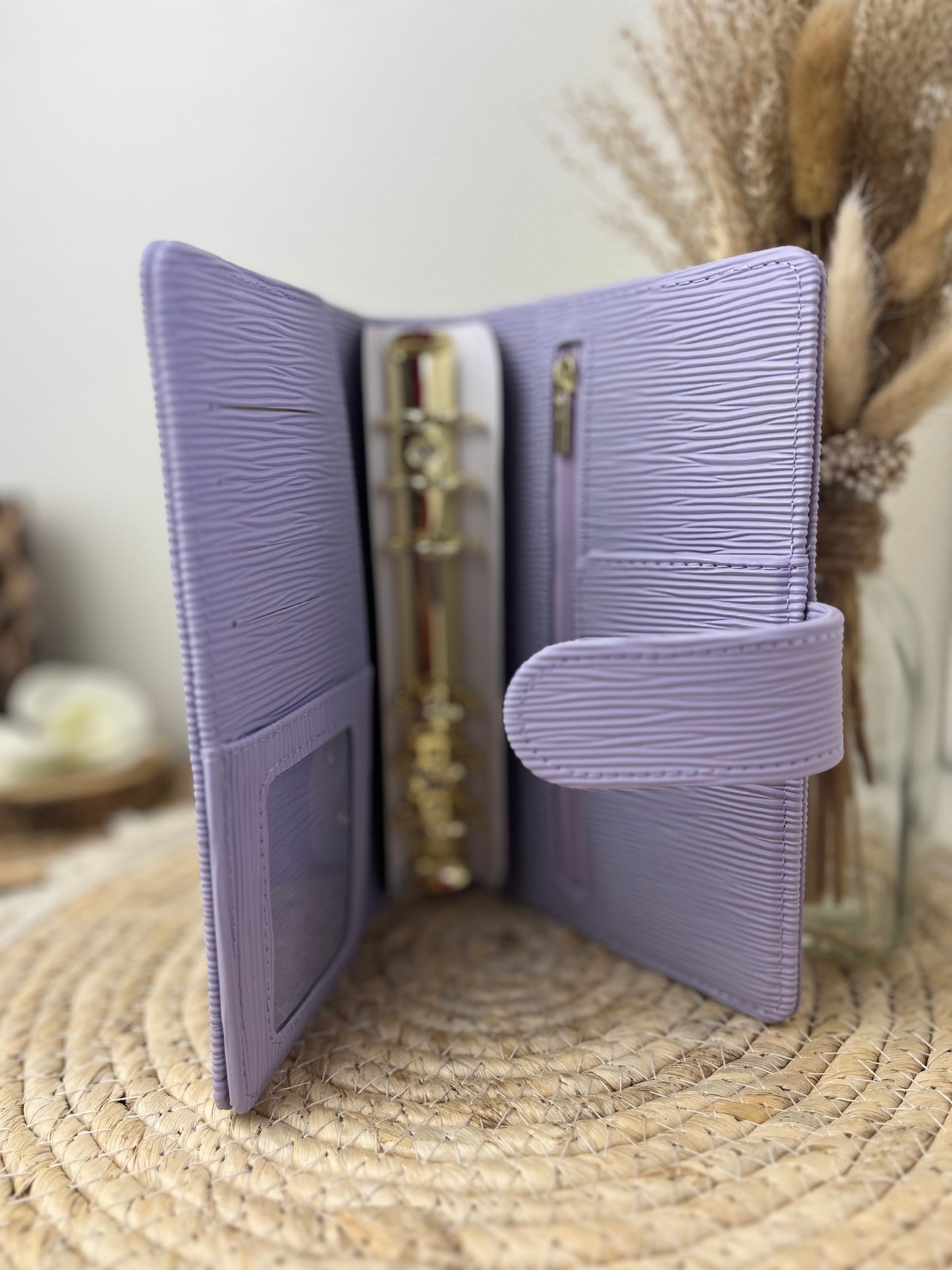 Saffiano binder a6 Lila
