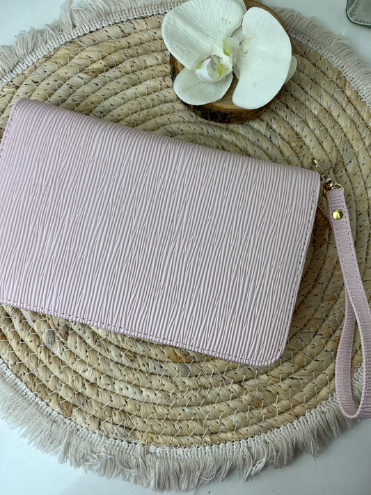A6 portemonnee binder licht roze