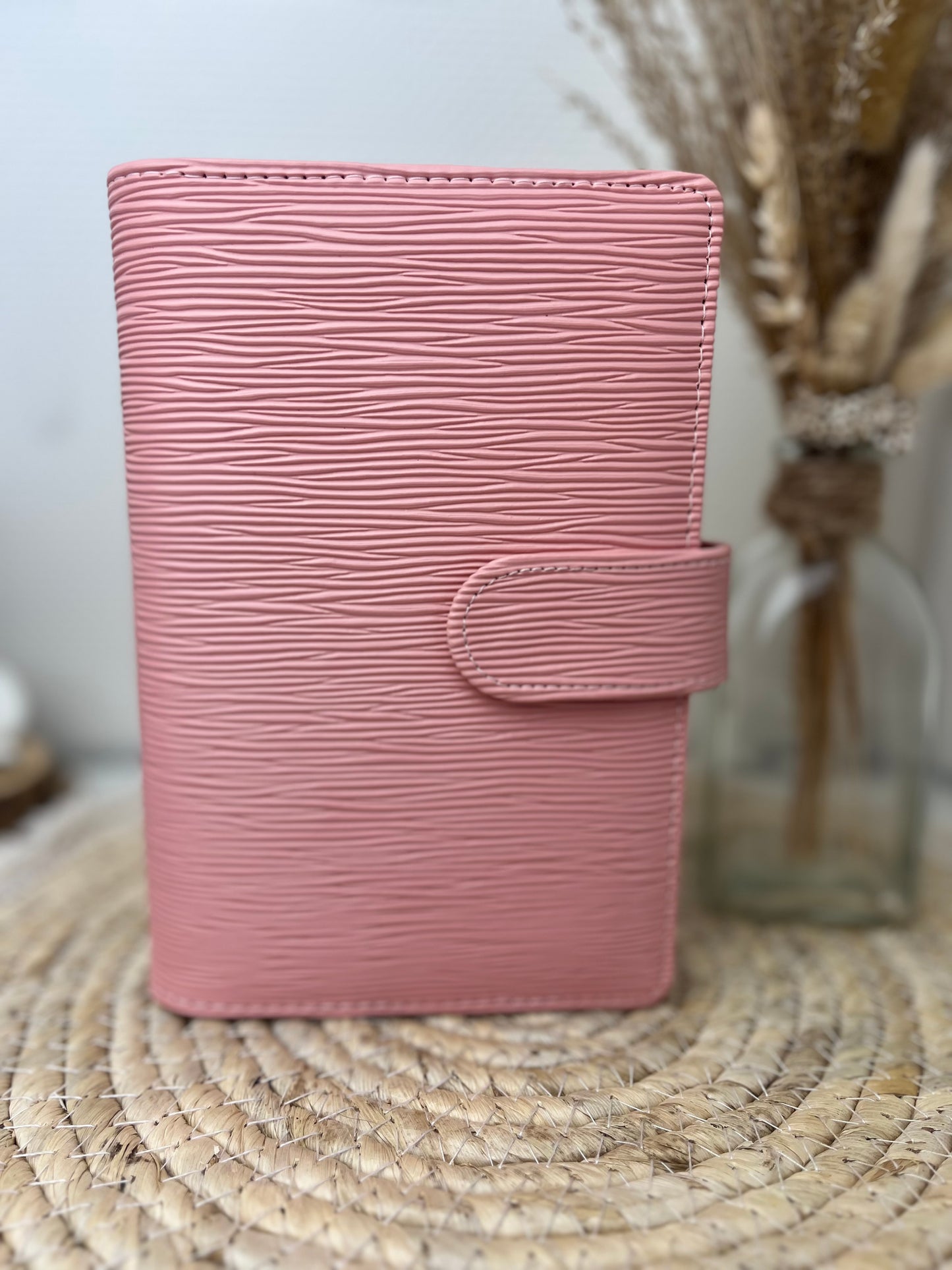 Saffiano binder a6 Peach