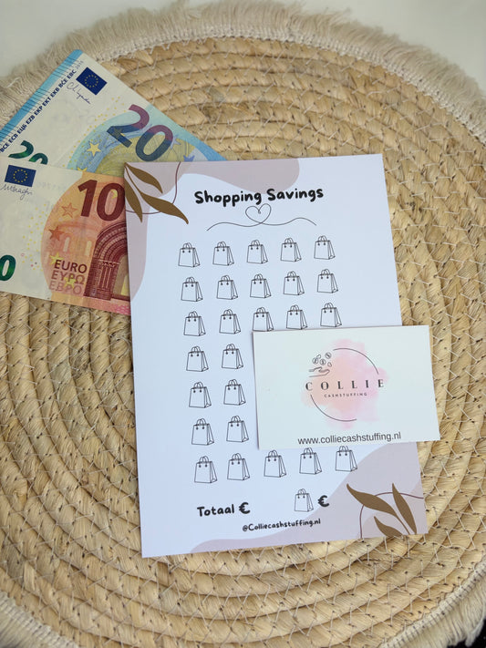 Shopping savings challenge japandi A5