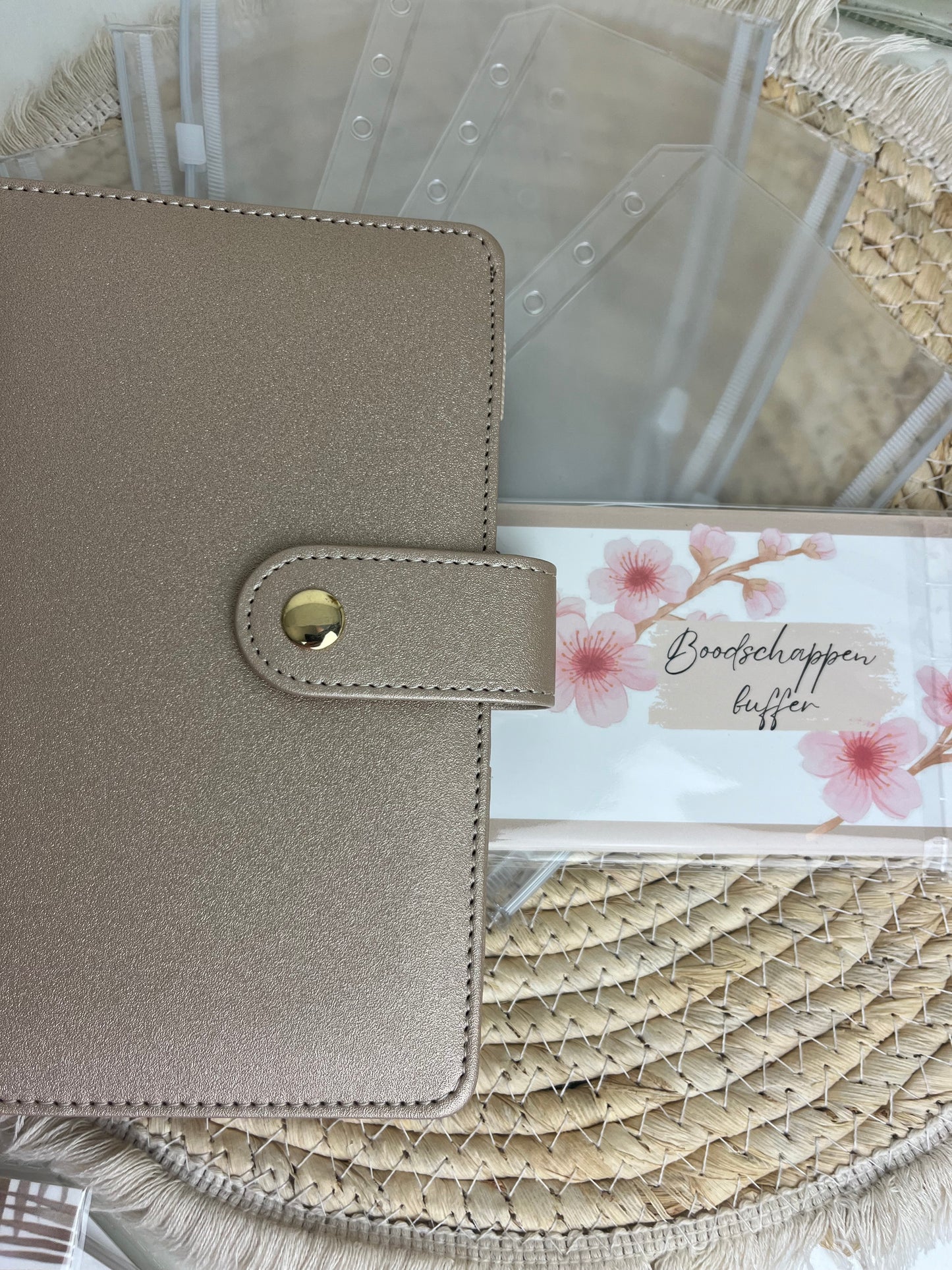 Boodschappen binder metallic A6