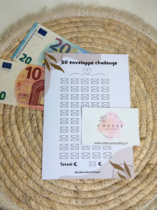 100 enveloppe challenge japandi A5