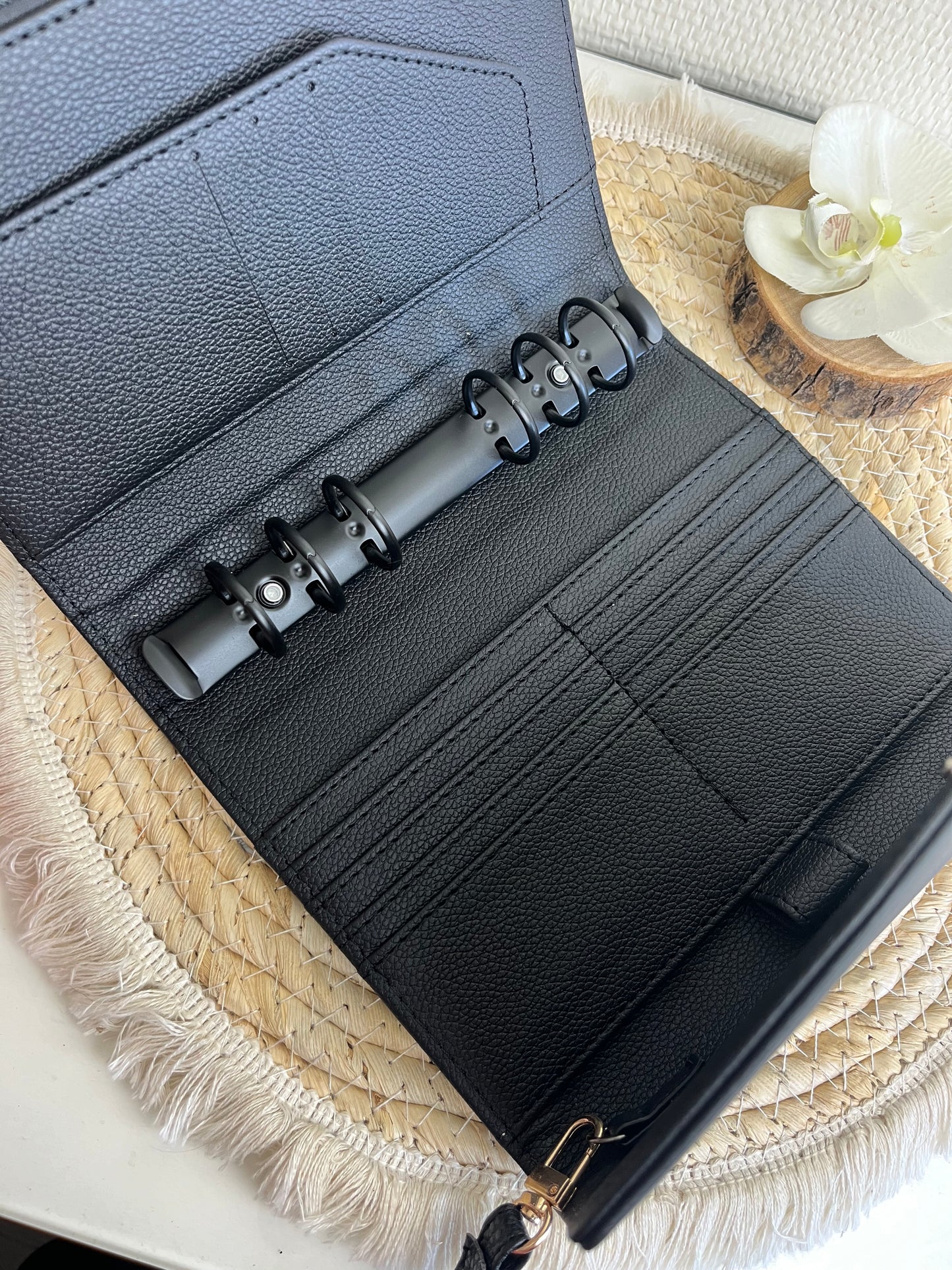 Diva A6 binder zwart / zwarte ringband