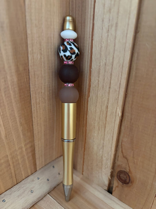 Pen panter goud roze