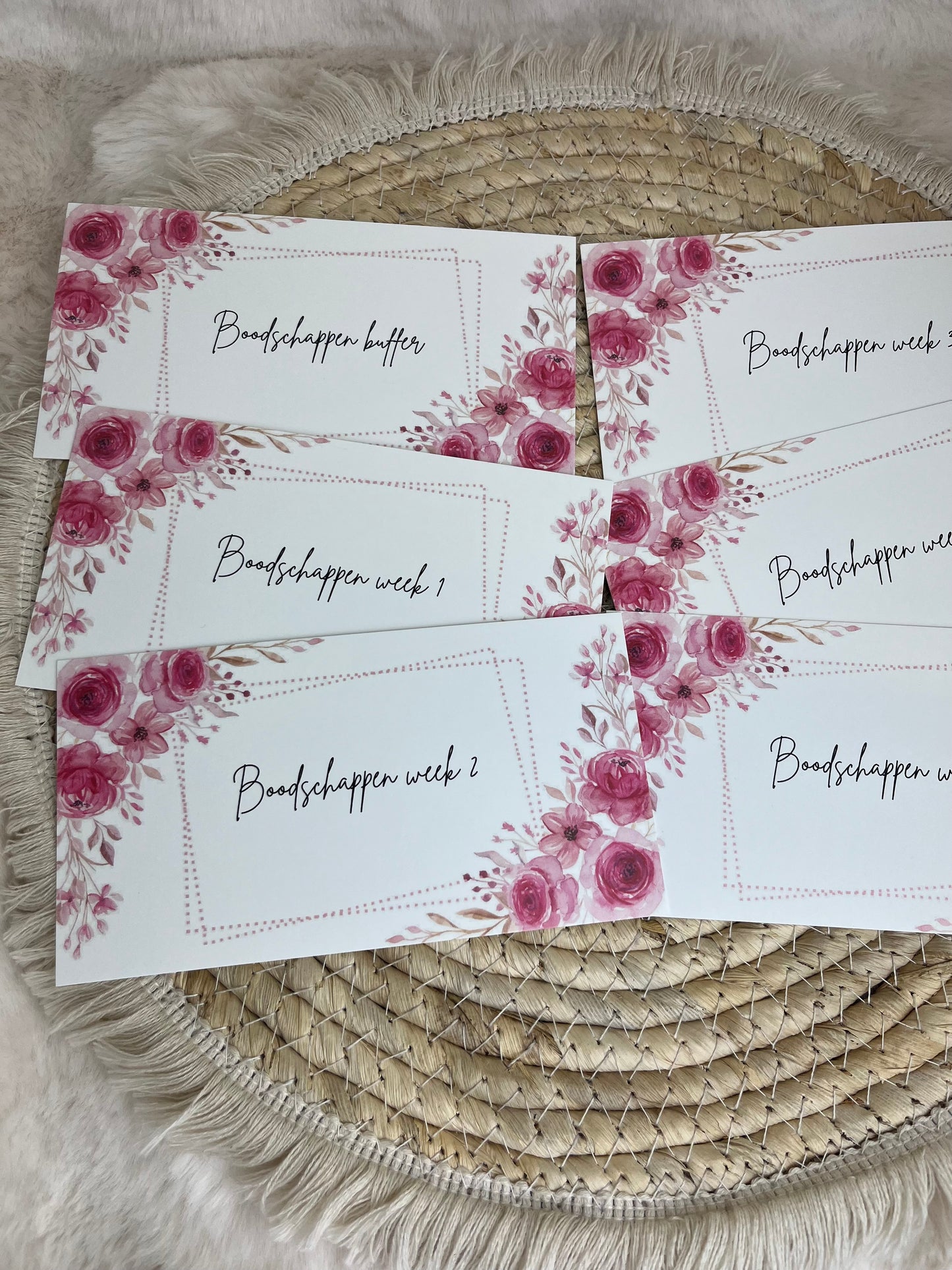 Boodschappen dashboard set flora A7