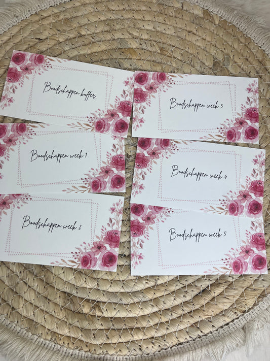 Boodschappen dashboard set flora A7