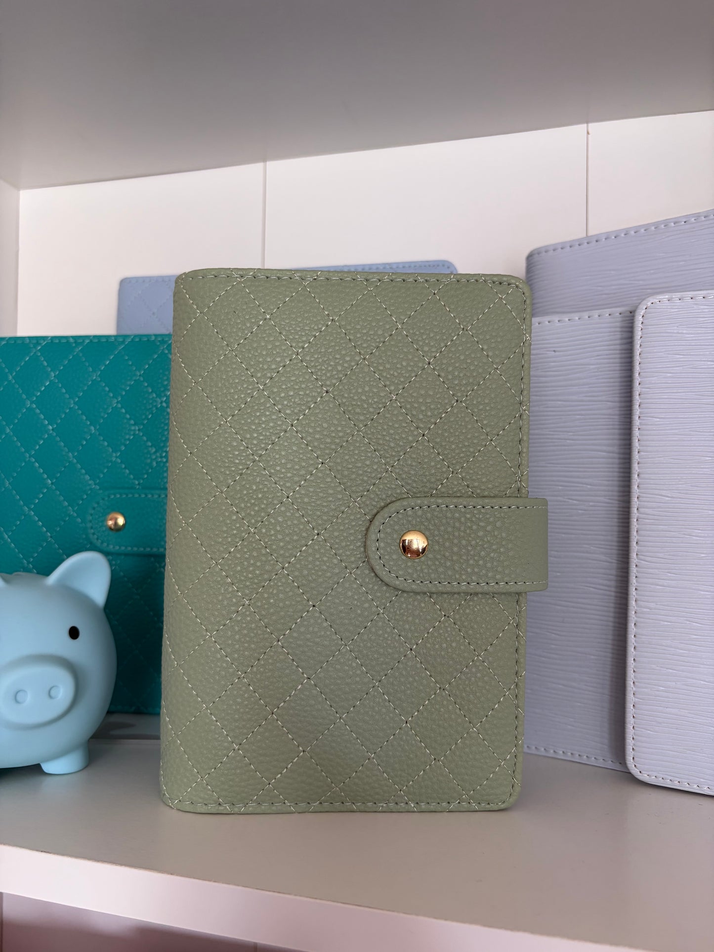 Luxe pebble binder sage A6