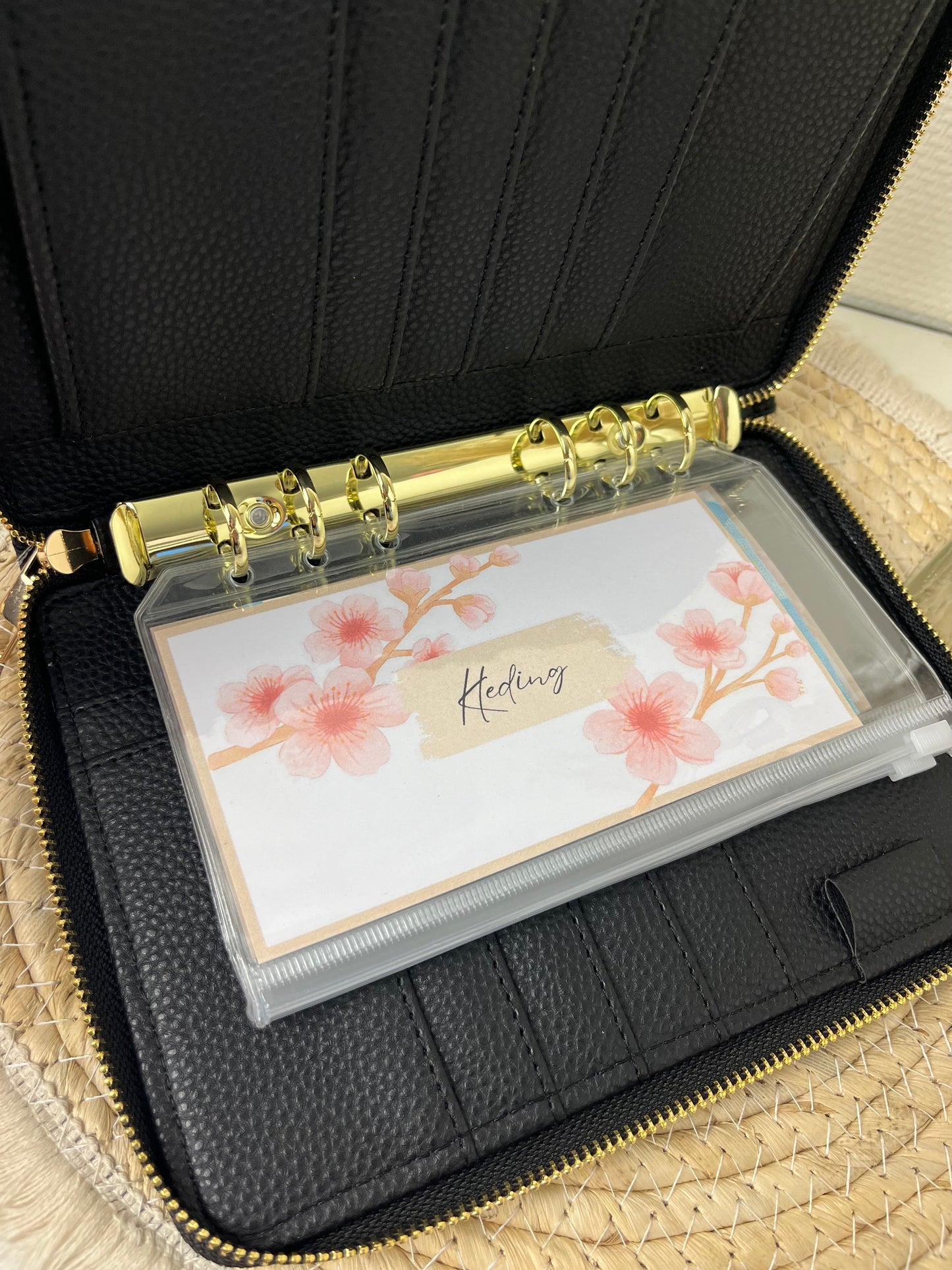 Luxe rits binder zwart