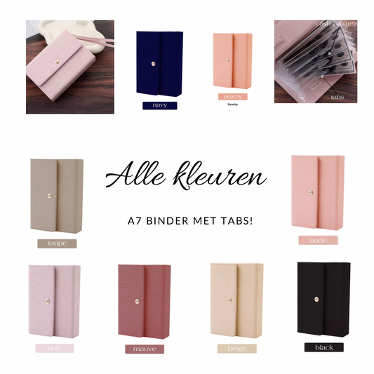 A7 tab portemonnee binder