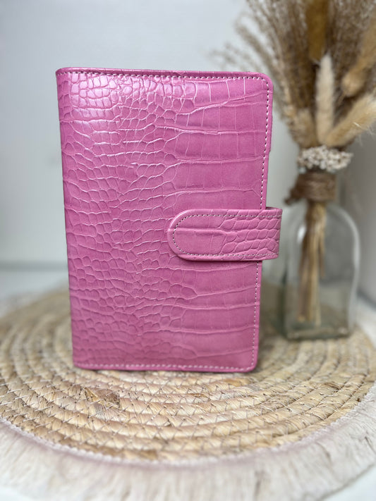 Binder croco roze A6