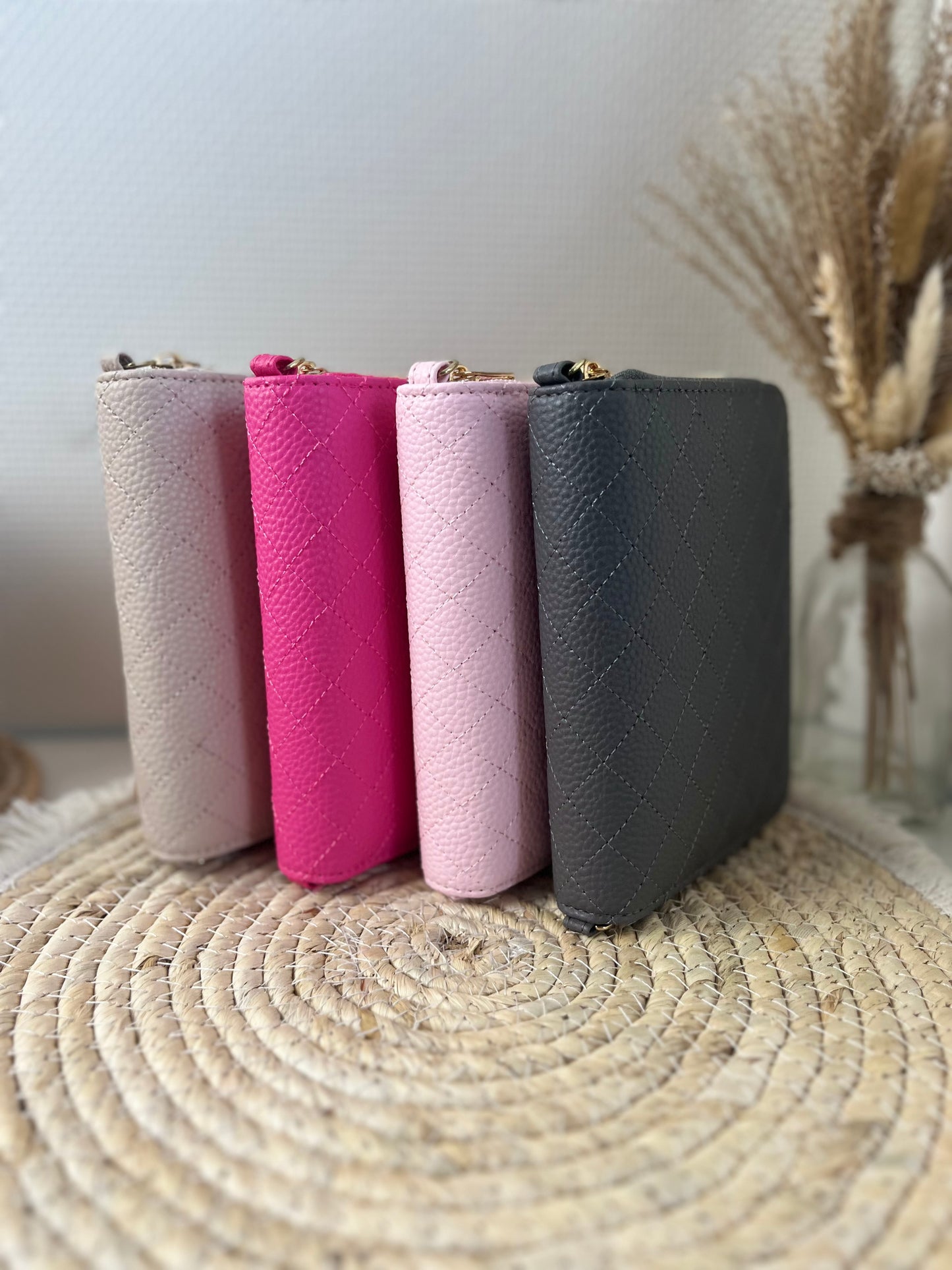 A7 compact zipper binder pebble