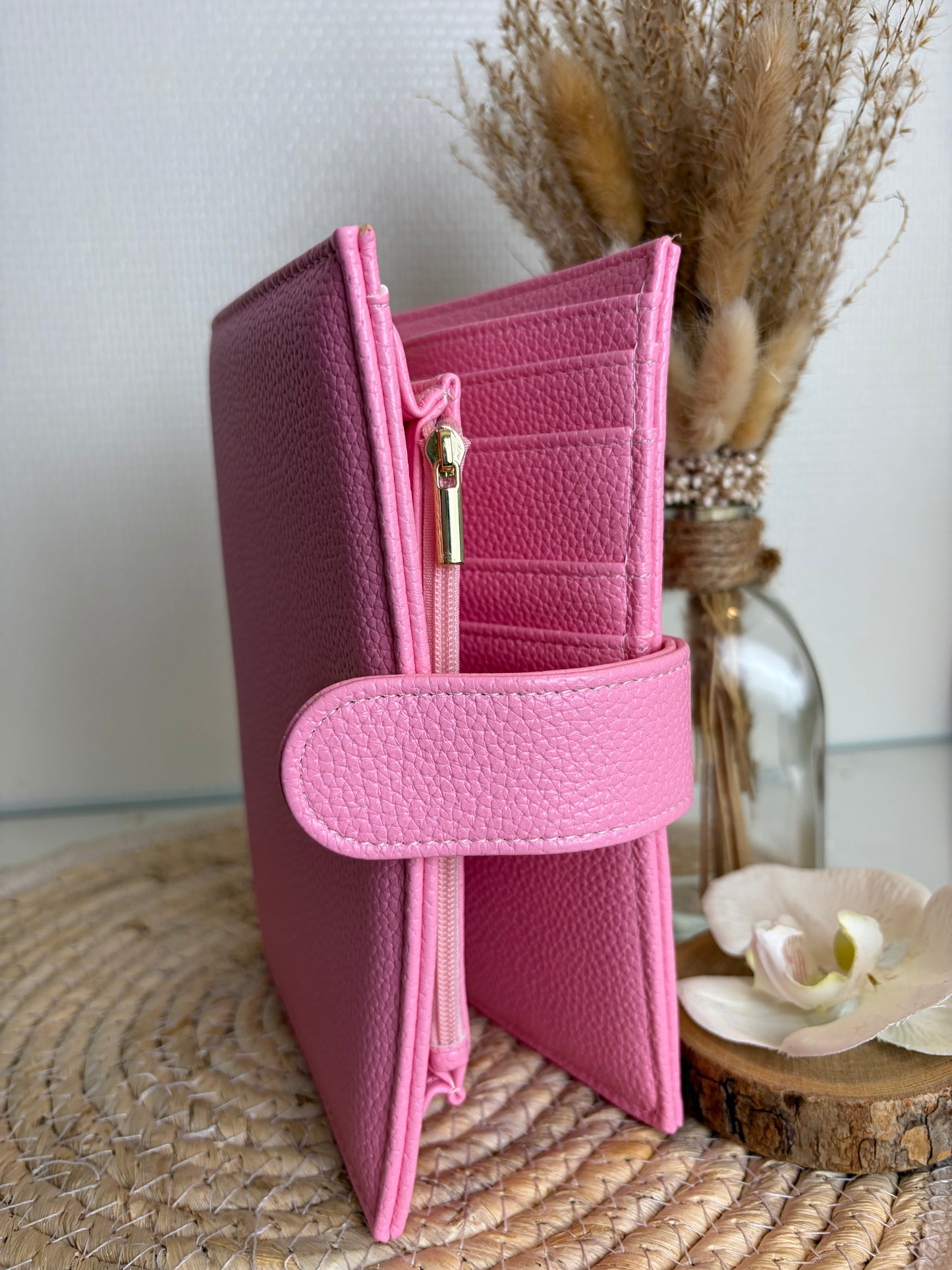 A6 binder dubbele drukknoop Barbie roze
