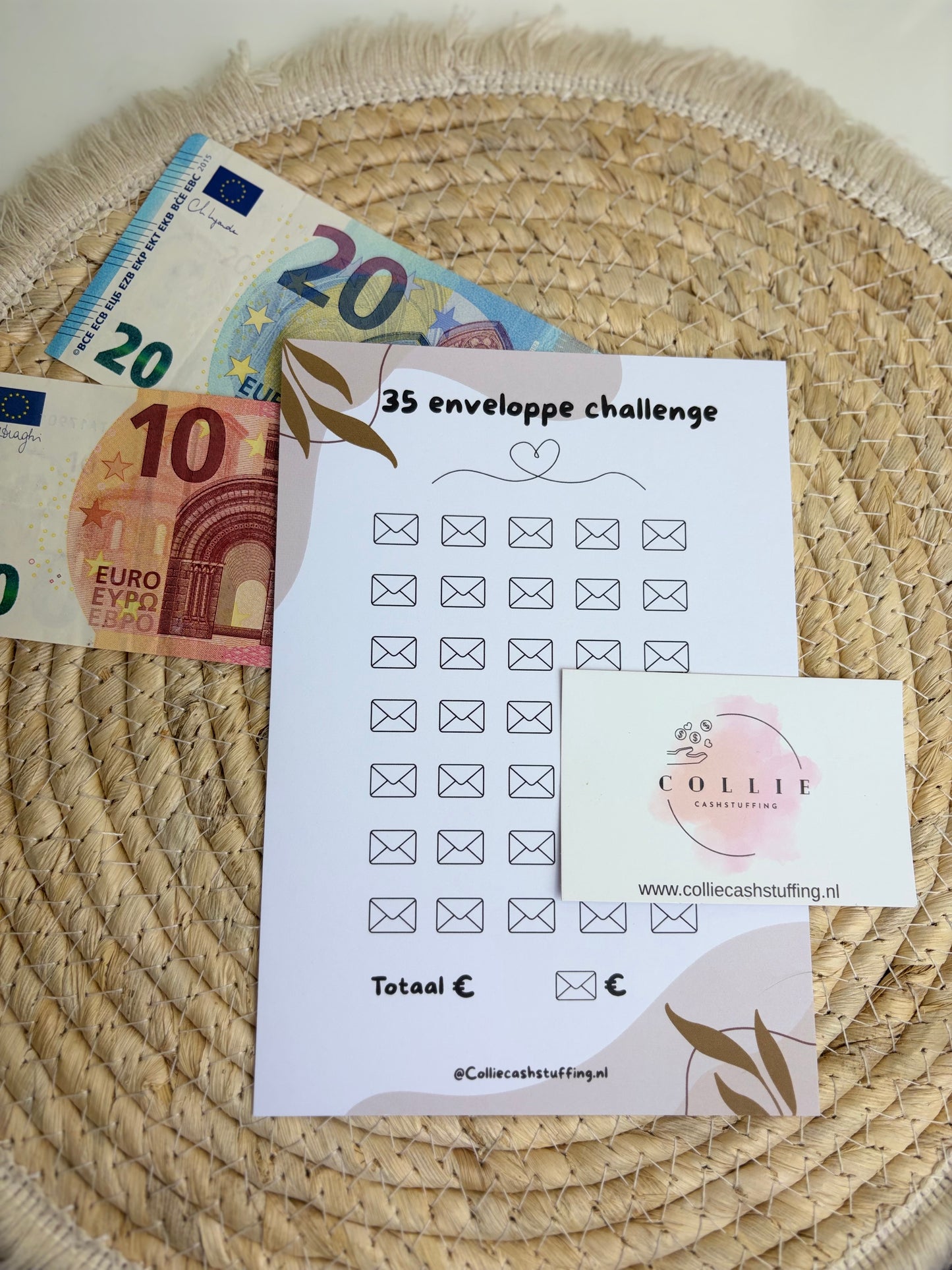 35 enveloppe challenge japandi A5