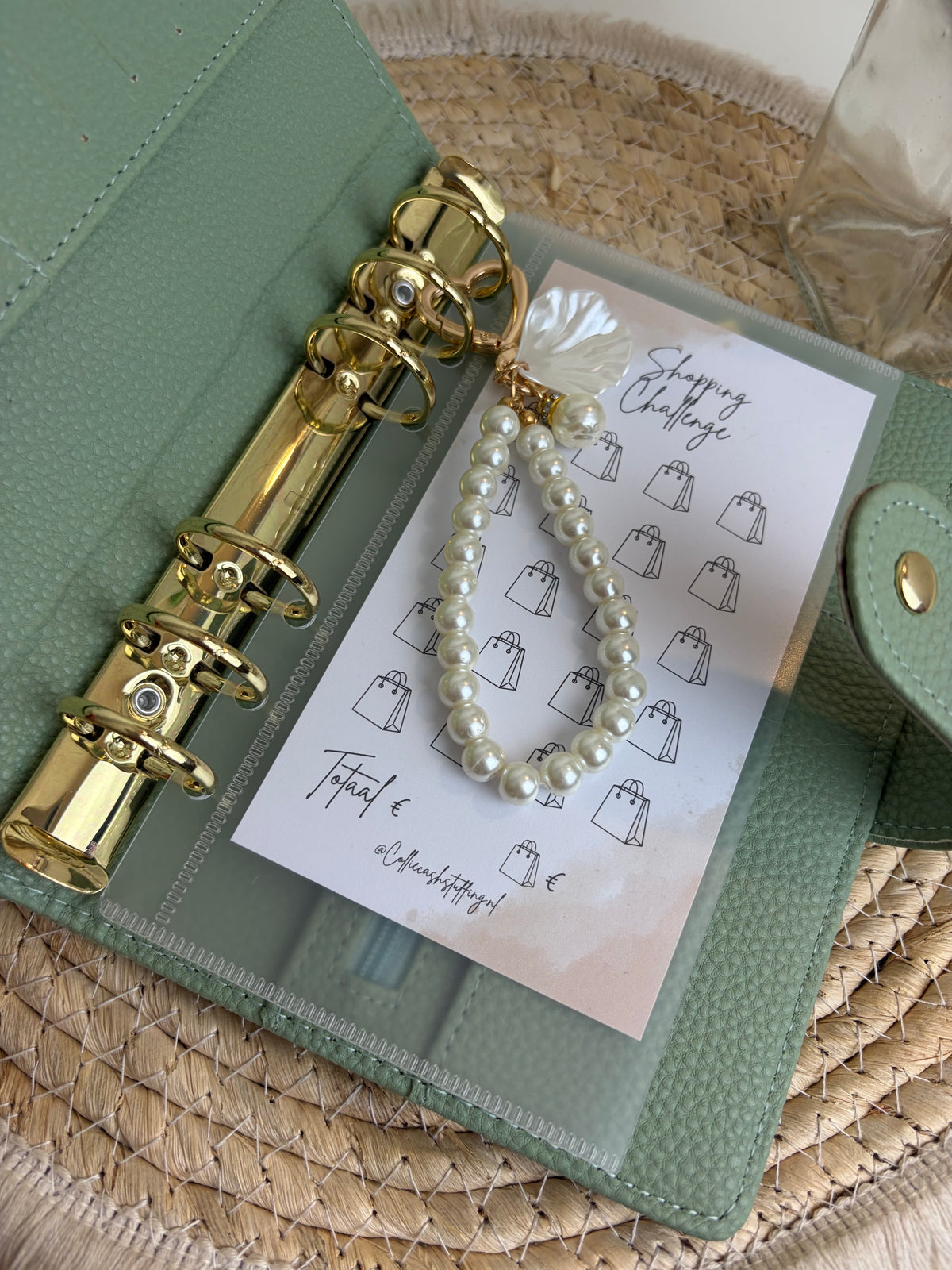 Luxe pebble binder sage A6