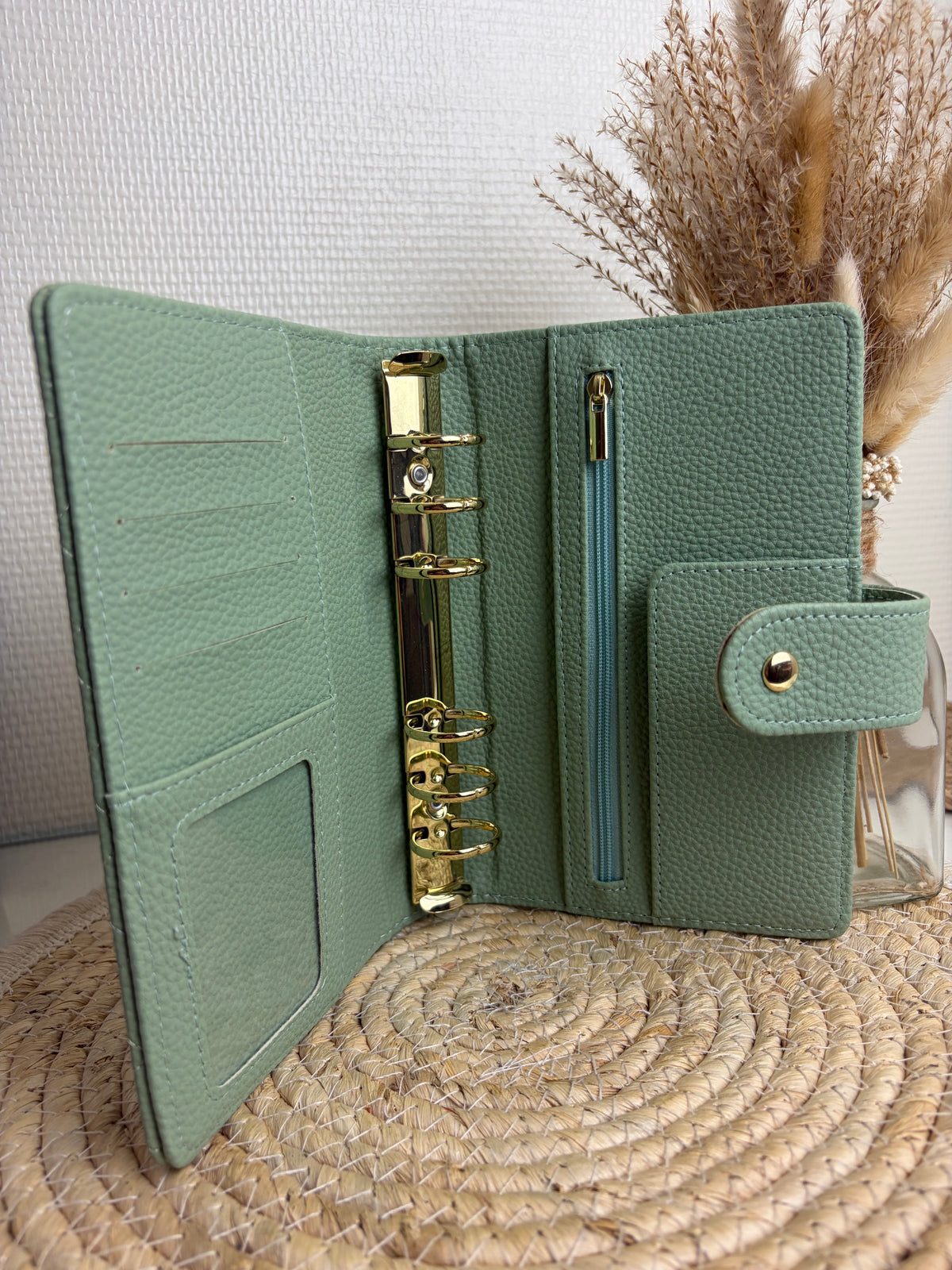 Luxe pebble binder sage A6