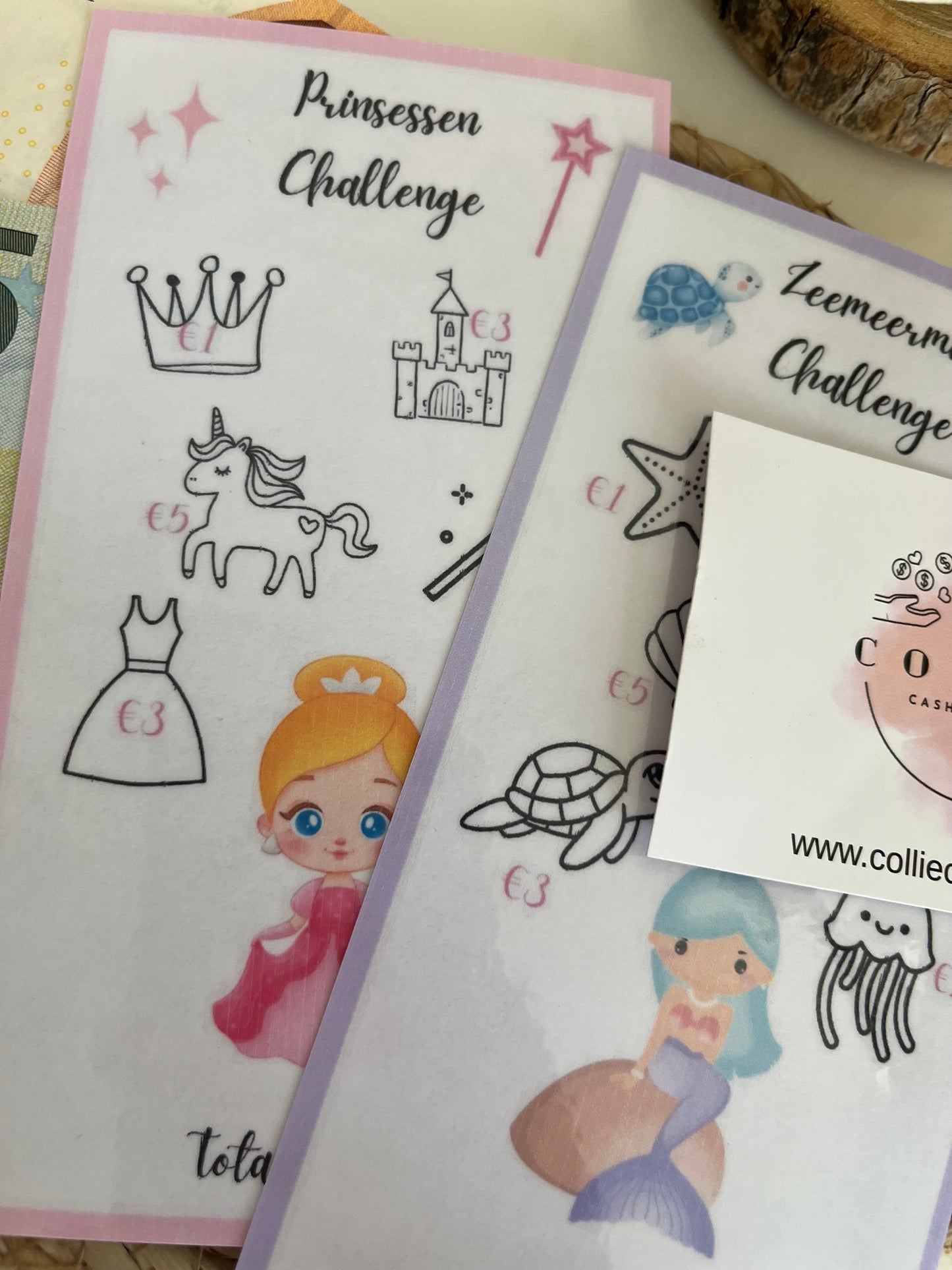 Setje zeemeermin & prinsessen challenges