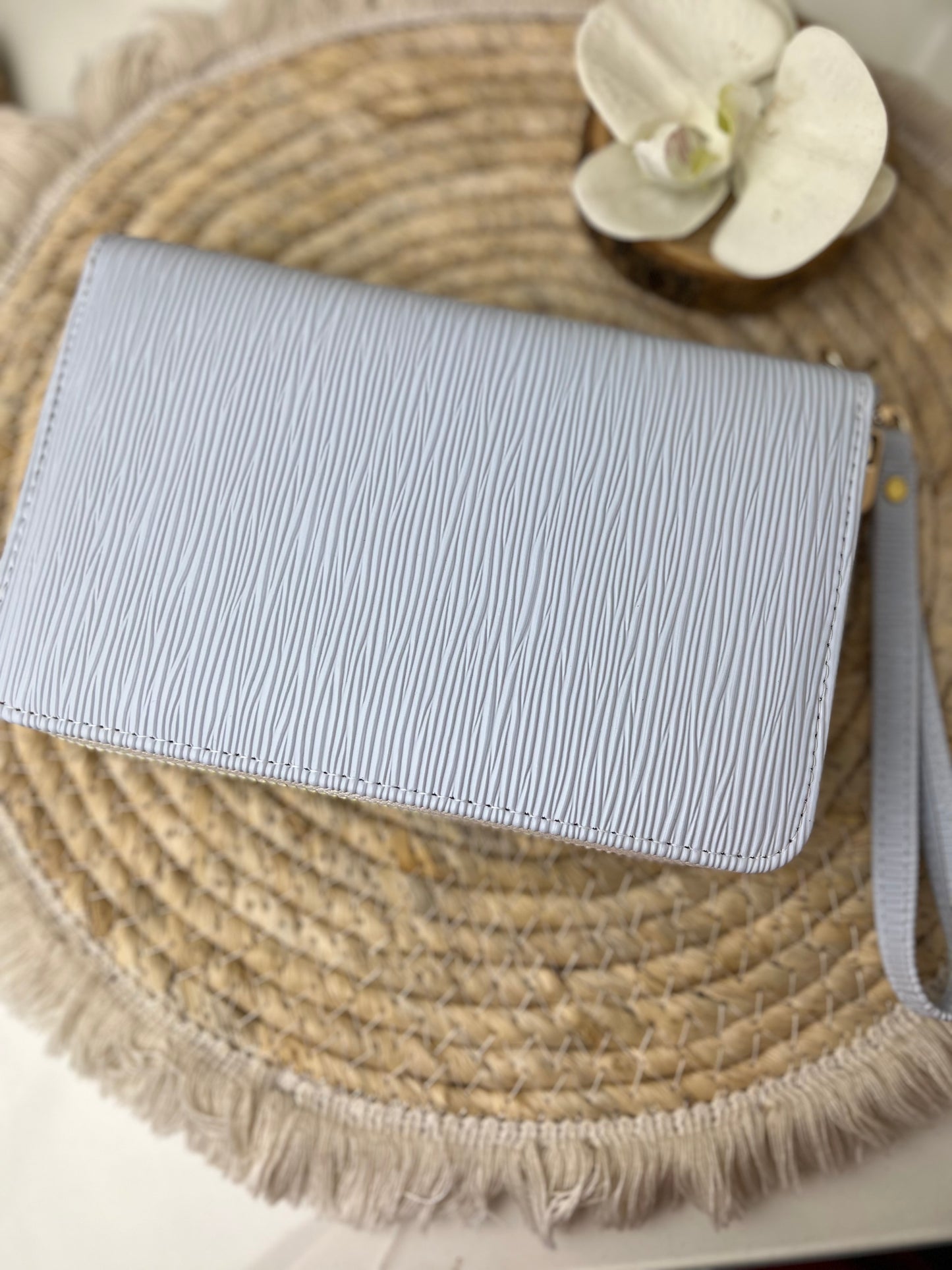 A6 portemonnee binder ice blauw