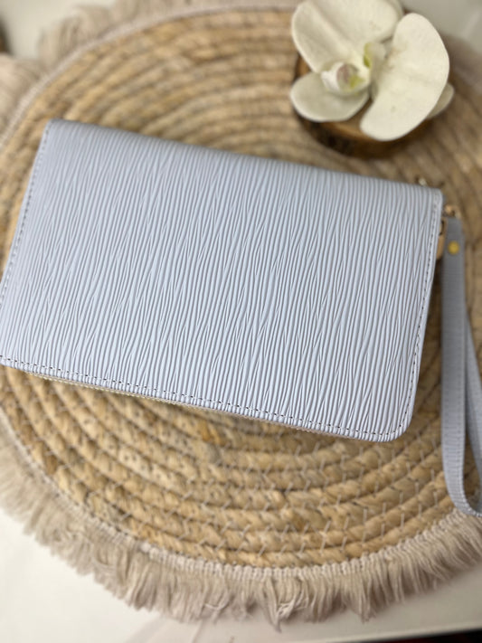 A6 portemonnee binder ice blauw