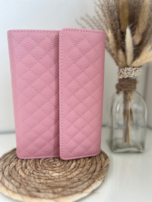 Luxe binder pebble pink