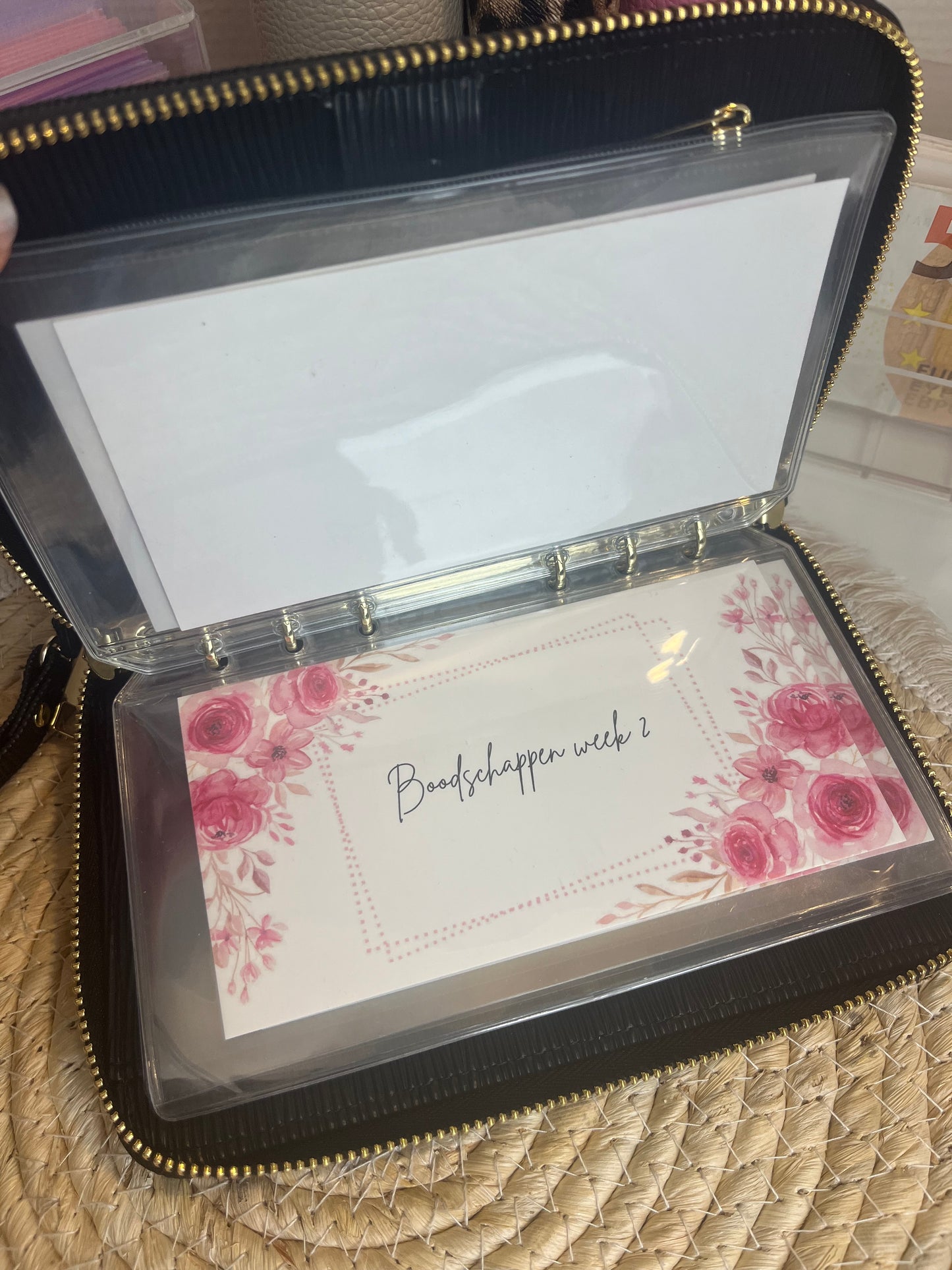 Boodschappen dashboard set flora A6