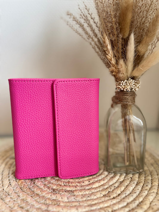 Luxe A7 portemonnee binder hotpink