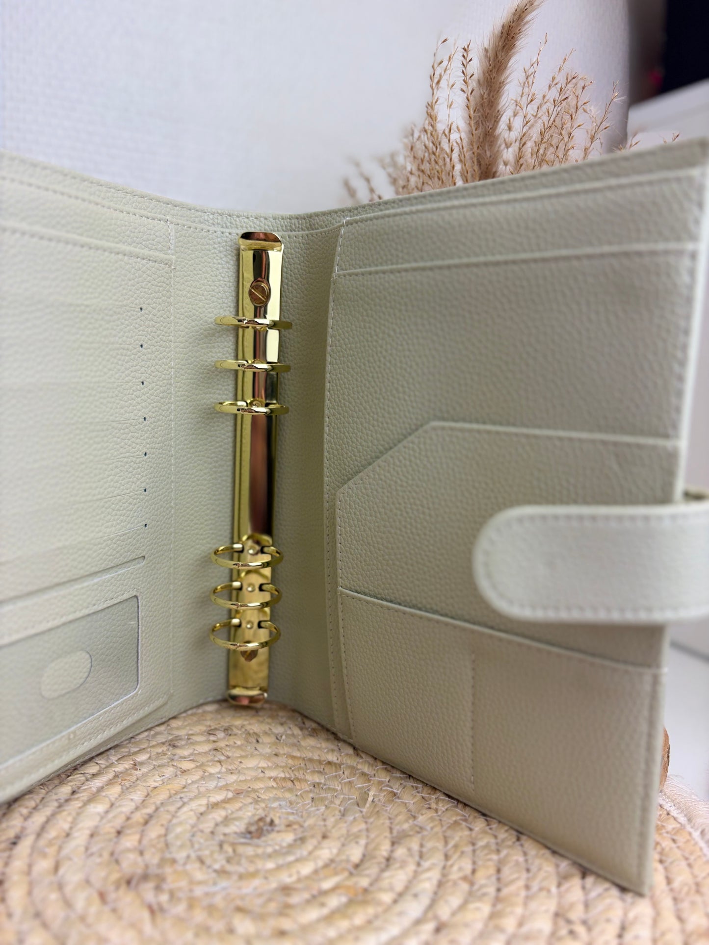 A5 binder dubbele drukknop licht groen