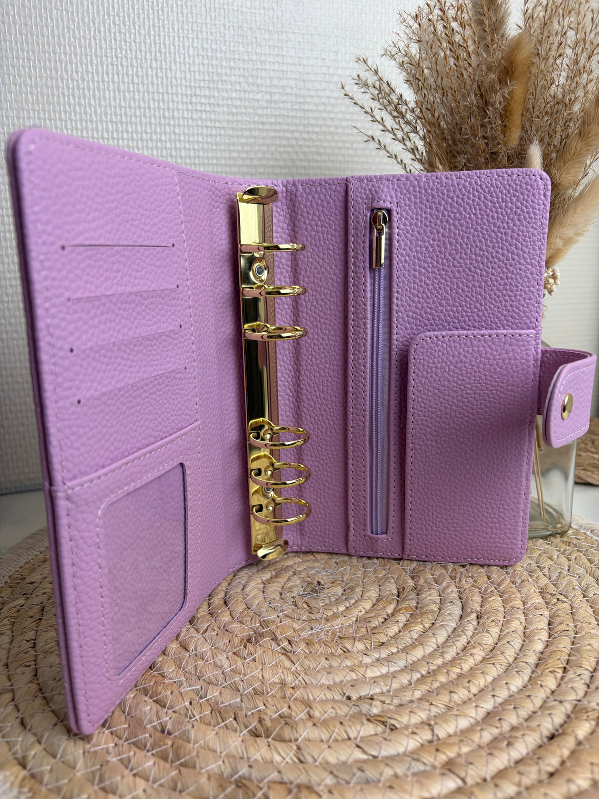 Luxe pebble binder Lila